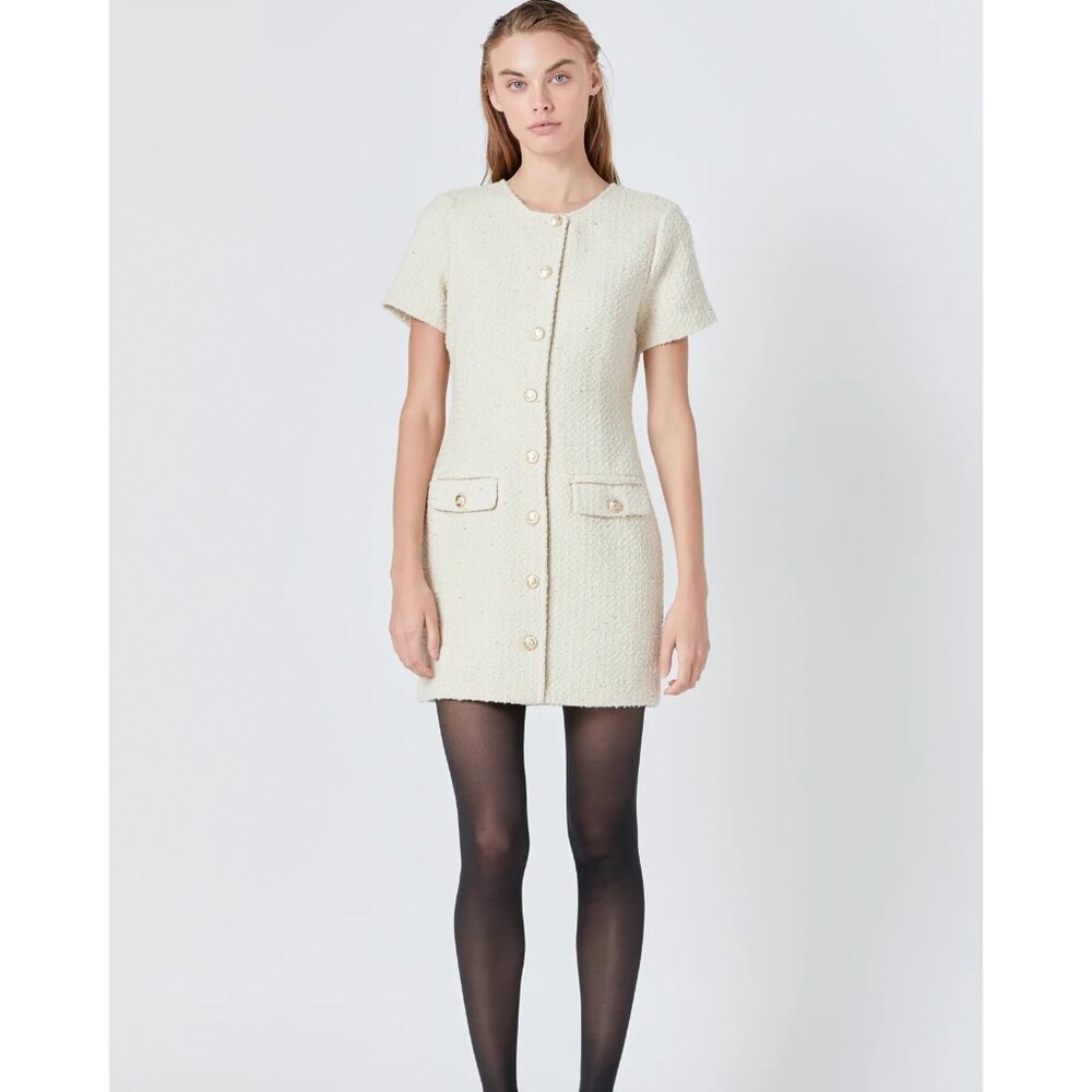 Endless Rose Cream Mini Dress